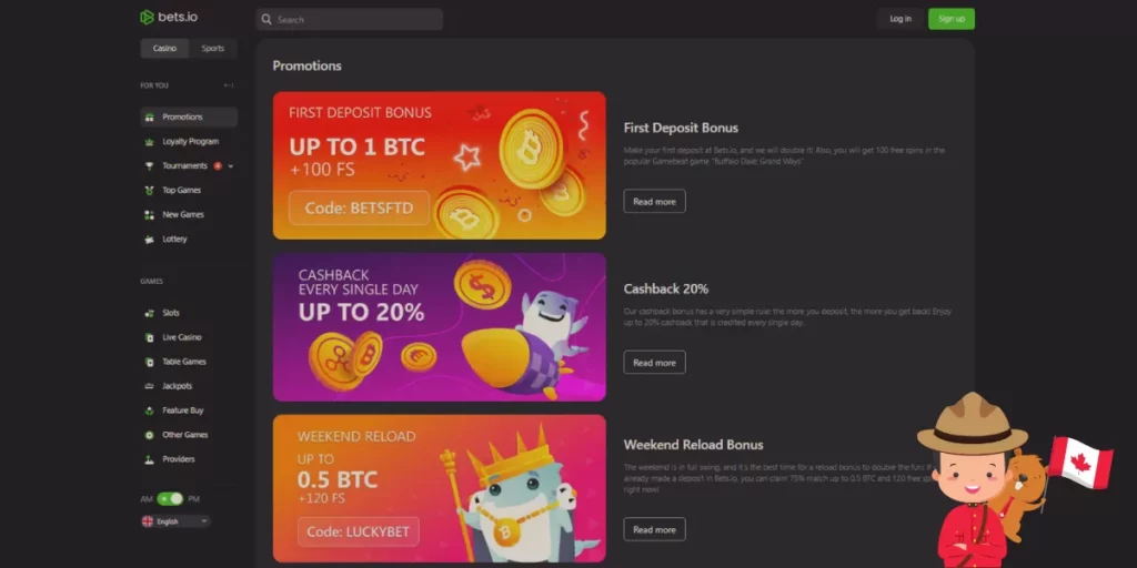 Bets.io Casino promotions + welcome offer