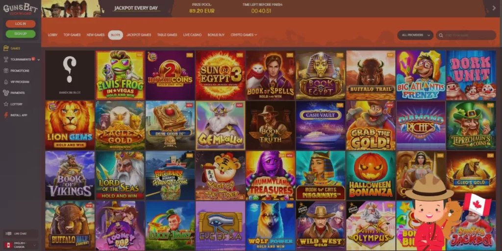 Gunsbet Casino online slots