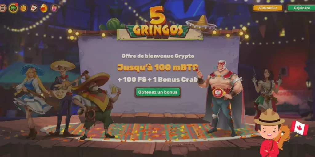 5Gringos Casino welcome offers